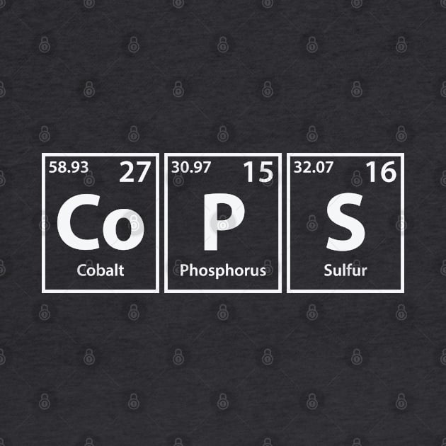 Cops (Co-P-S) Periodic Elements Spelling by cerebrands